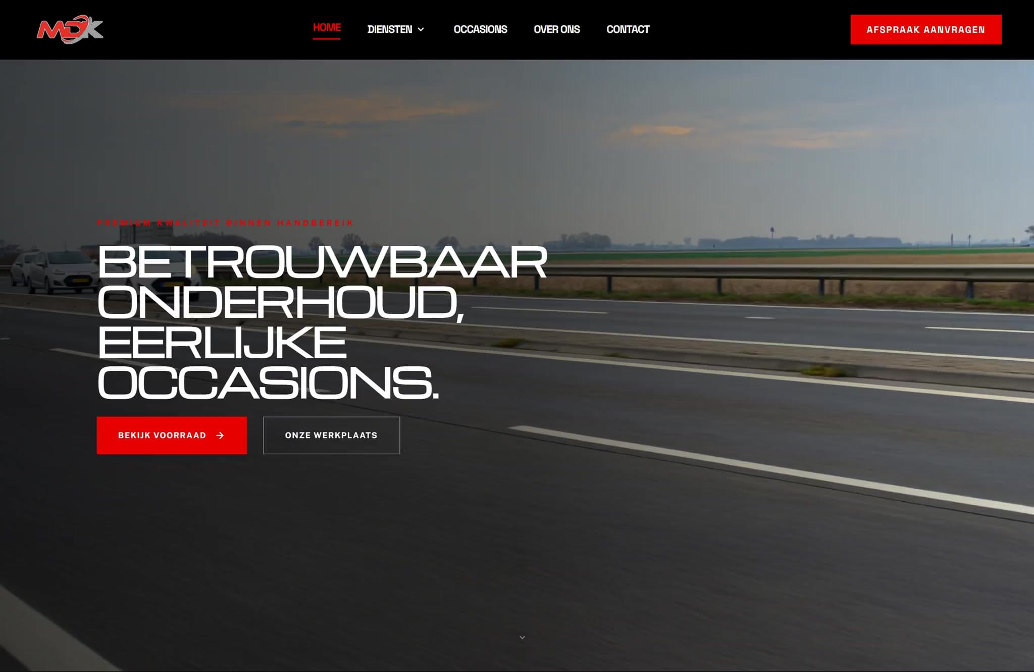 Website van Mulder de Koe op een MacBook, gebouwd door Flowigo